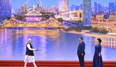 Modi Greets Xi at SCO Summit