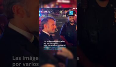 Macron es bloqueado por la Policía de Nueva York