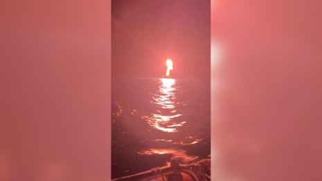 Explosions and drones targeting Gaza aid flotilla boats, activists say – video 