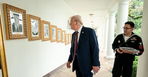 Trump snubs Biden with autopen photo on new Presidential Walk of Fame