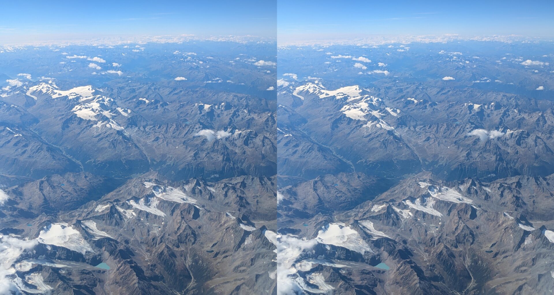 Flying over Austria