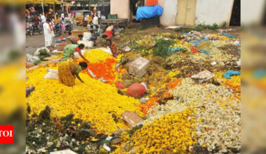 Flowers in full bloom, but profits wither at city flower markets | Hyderabad News