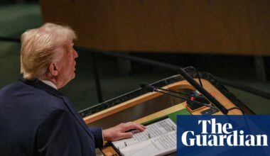 Escalatorgate: Trump alleges ‘triple sabotage’ after technical mishaps at UN | Donald Trump