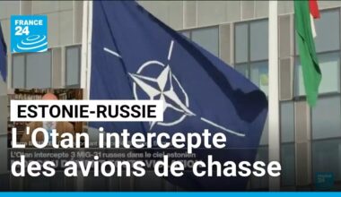 En Estonie, l'Otan intercepte des avions de chasse russes • FRANCE 24
