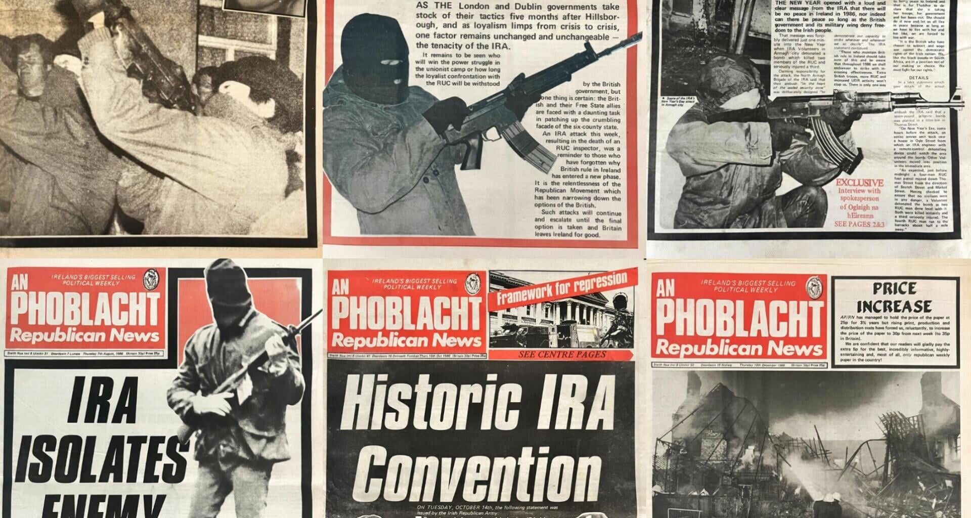 Every issue of the Irish Republican newspaper An Phoblacht/Republican News from 1986 digitised
