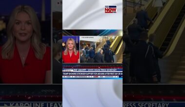 Leavitt says Pres. Trump's escalator incident was intentional