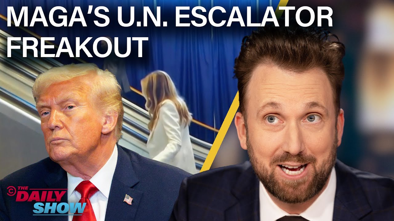 Trump Suddenly Sides with Ukraine & MAGA Spins Conspiracies About U.N. Escalator | The Daily Show
