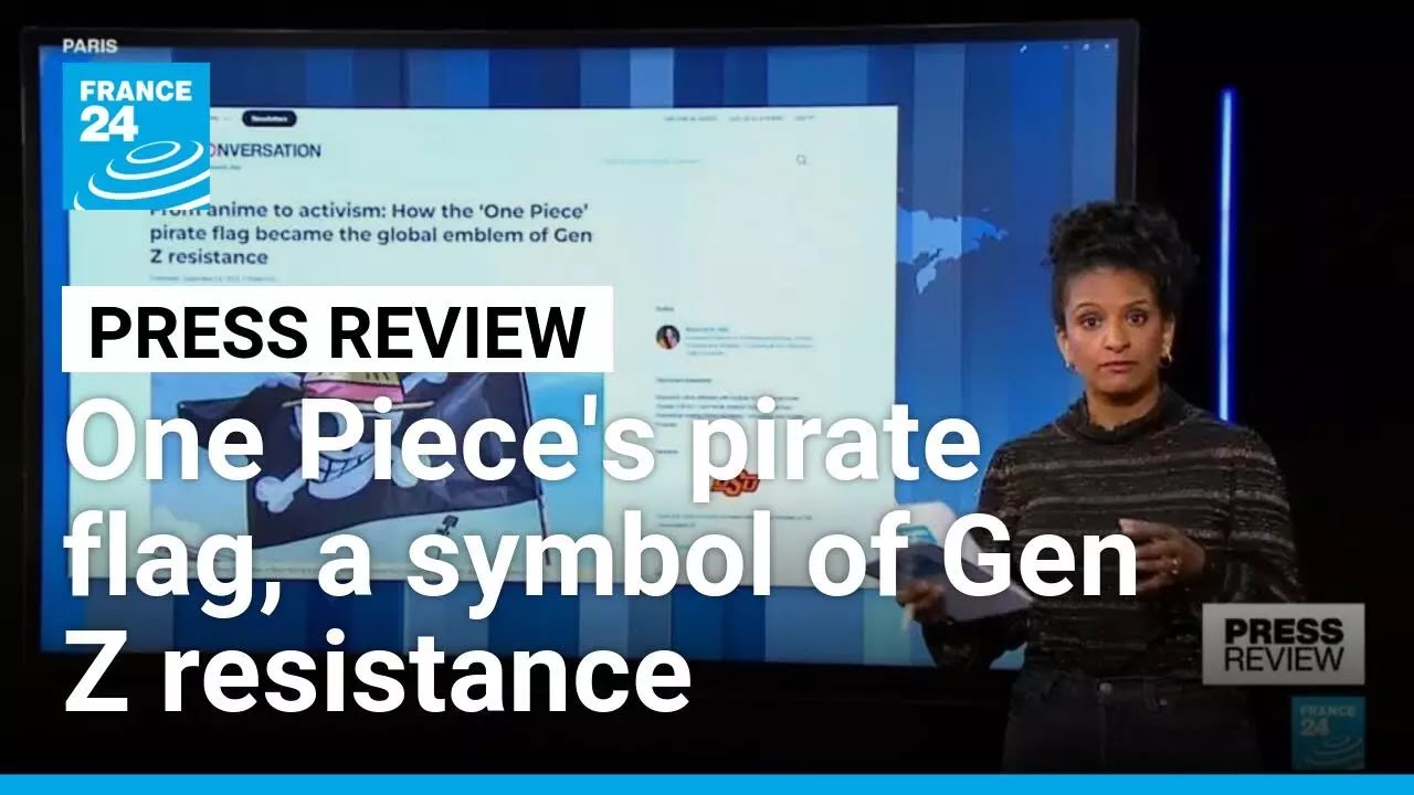 One Piece's pirate flag, a defining symbol of worldwide Gen Z resistance • FRANCE 24 English