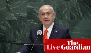 Netanyahu tells UN that Israel ‘must finish the job’ in Gaza after dozens of delegates walk out in protest - as it happened | World news