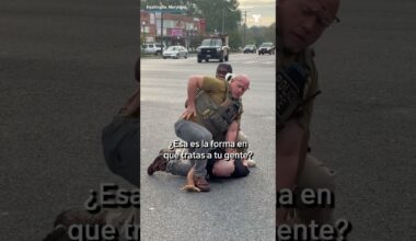 gente federal deja caer su arma y la apunta a transeúntes en Maryland durante arresto de ICE