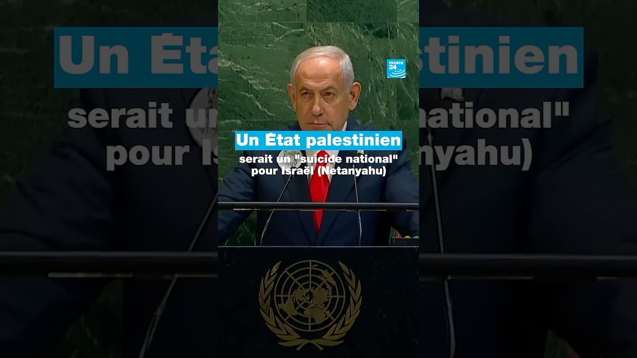 Un État palestinien serait un "suicide national" pour Israël (Netanyahu) • FRANCE 24