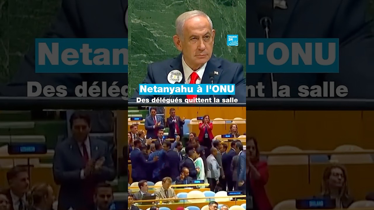 Netanyahu à l'ONU : des délégués quittent la salle • FRANCE 24
