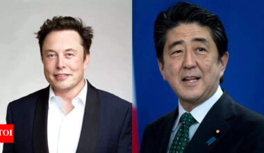 Elon Musk shares rare Tesla moment with former Japan PM Shinzo Abe: Ex-PM's reaction will leave you smiling | World News