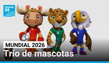 El Mundial de Fútbol de 2026 presenta sus tres mascotas oficiales • FRANCE 24 Español