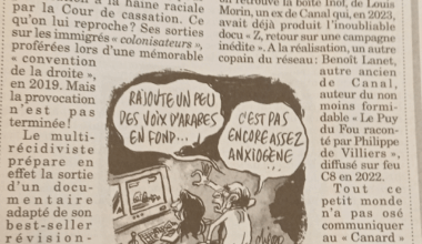 Zemmour fait son cinéma (le canard enchaîné 24/09/25)