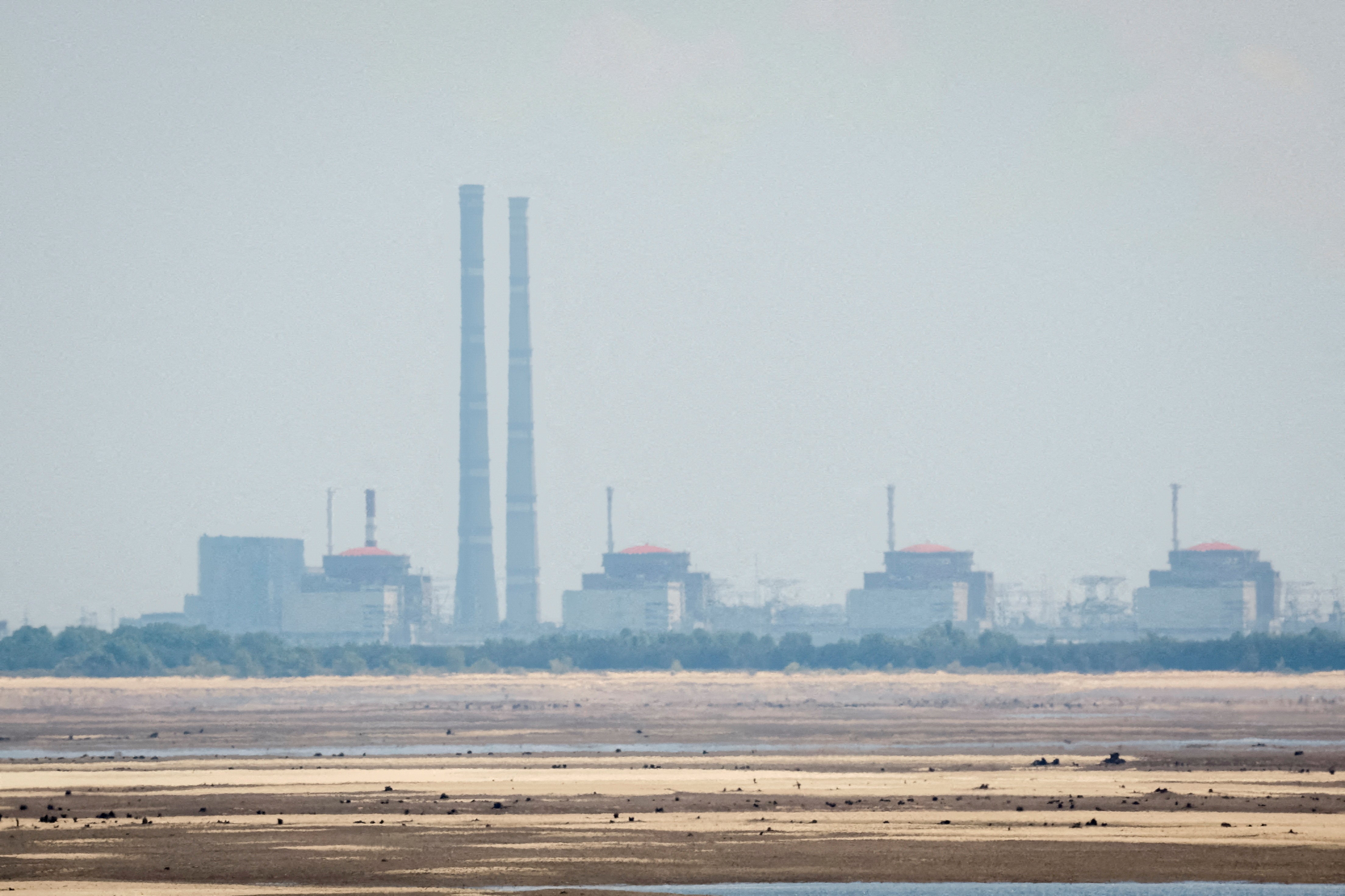 The Zaporizhzhya nuclear power plant