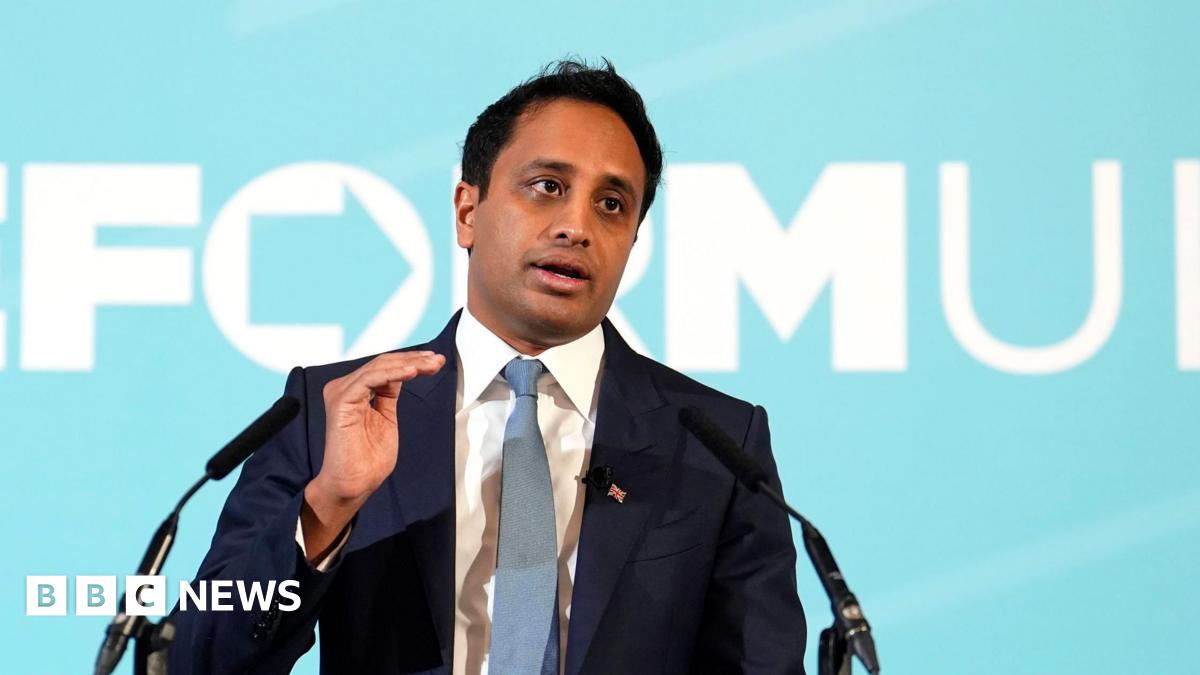 Head of policy Zia Yusuf speaking during a Reform UK press conference at the Royal Horseguards Hotel, London. Picture date: Monday September 22, 2025. PA Photo.
