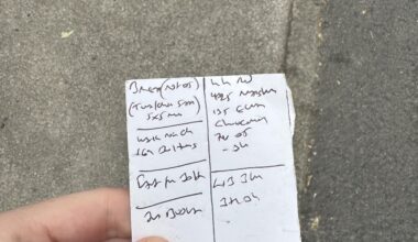 I found this note(s) on my walk and I can’t decipher a single word. Anyone?