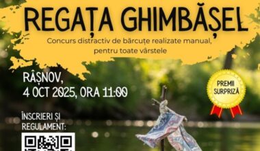 Concurs de bărcuțe fabricate manual, pe râul Ghimbășel
