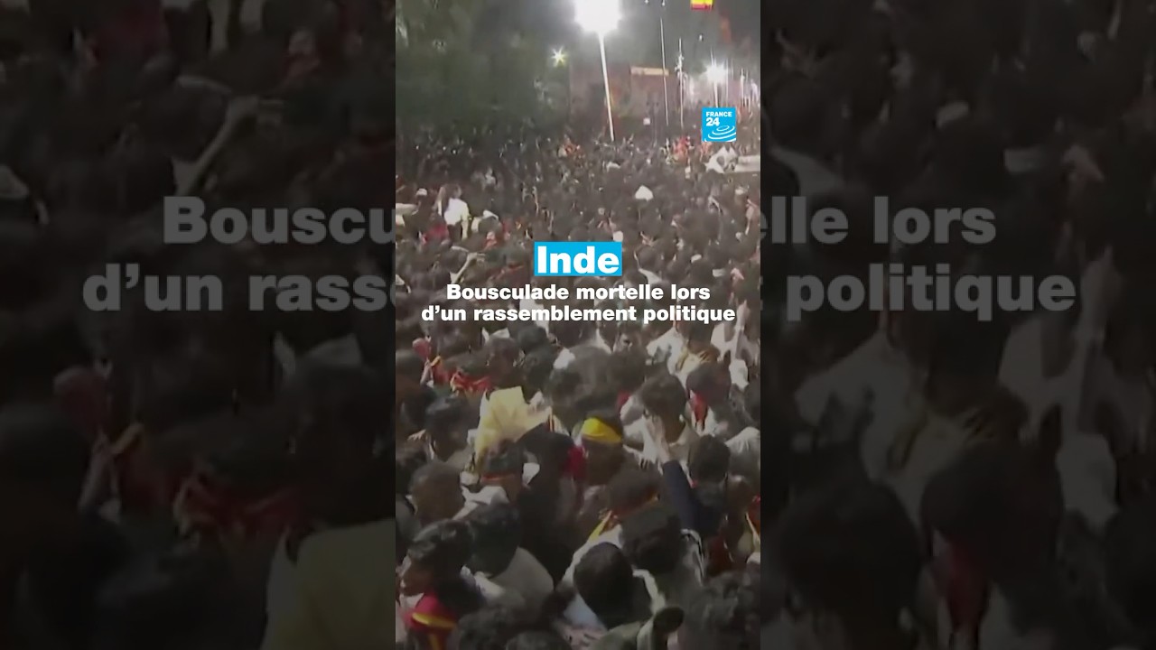 Inde : bousculade mortelle lors d’un rassemblement politique • FRANCE 24