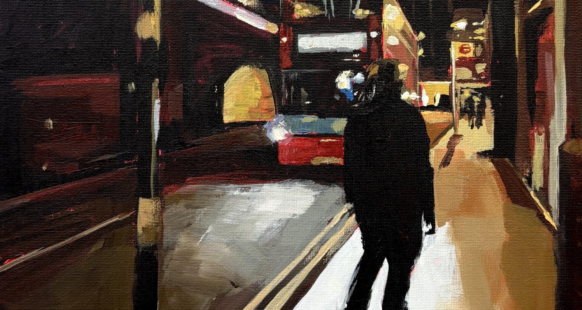I did this quick painting of Waterloo (en route to The Hole in The Wall)