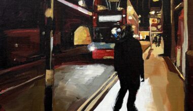 I did this quick painting of Waterloo (en route to The Hole in The Wall)