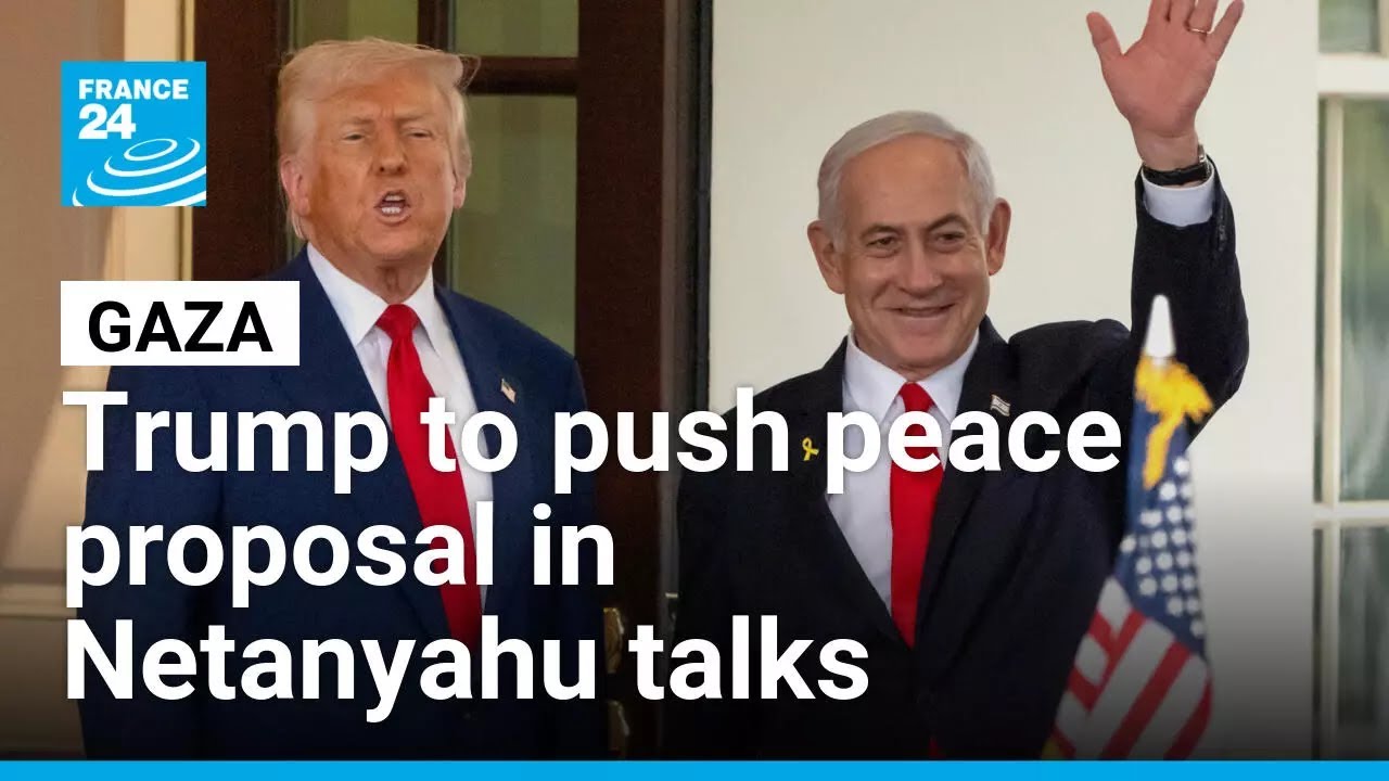 'We will get it done': Trump to push Gaza peace proposal in Netanyahu talks • FRANCE 24 English