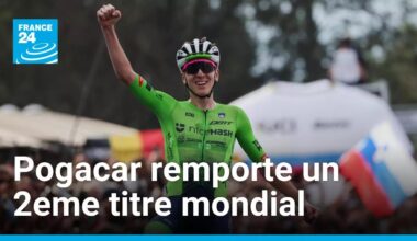 Tadej Pogacar remporte un 2eme titre mondial après un numéro en solitaire • FRANCE 24
