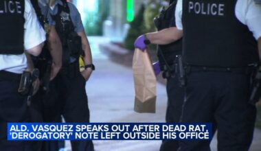 Note found with dead rat at Alderman Andre Vasquez's Chicago office in 40th Ward targeted immigrant community, he says