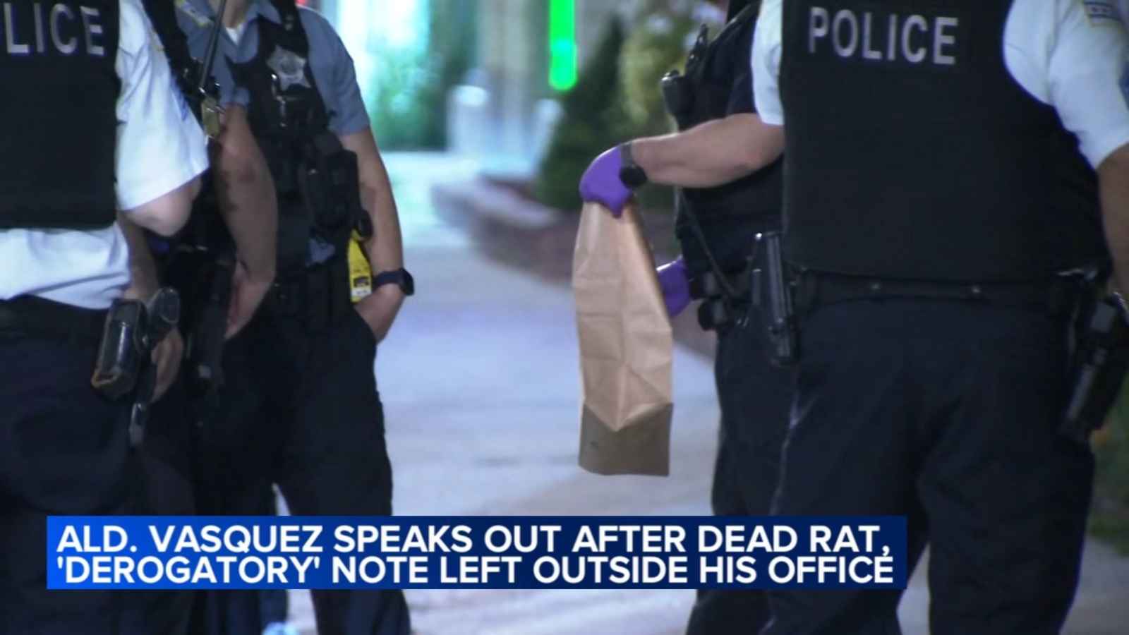 Note found with dead rat at Alderman Andre Vasquez's Chicago office in 40th Ward targeted immigrant community, he says
