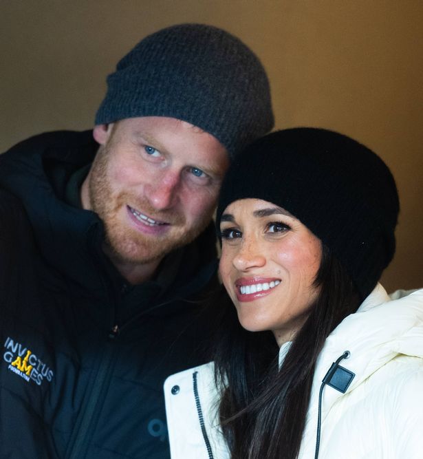 WHISTLER, BRITISH COLUMBIA - FEBRUARY 10: Prince Harry, Duke of Sussex and Meghan, Duchess of Sussex attend the Whistler Welcoming Ceremony during day two of the 2025 Invictus Games on February 10, 2025 in Whistler, British Columbia. (Photo by Samir Hussein/WireImage)