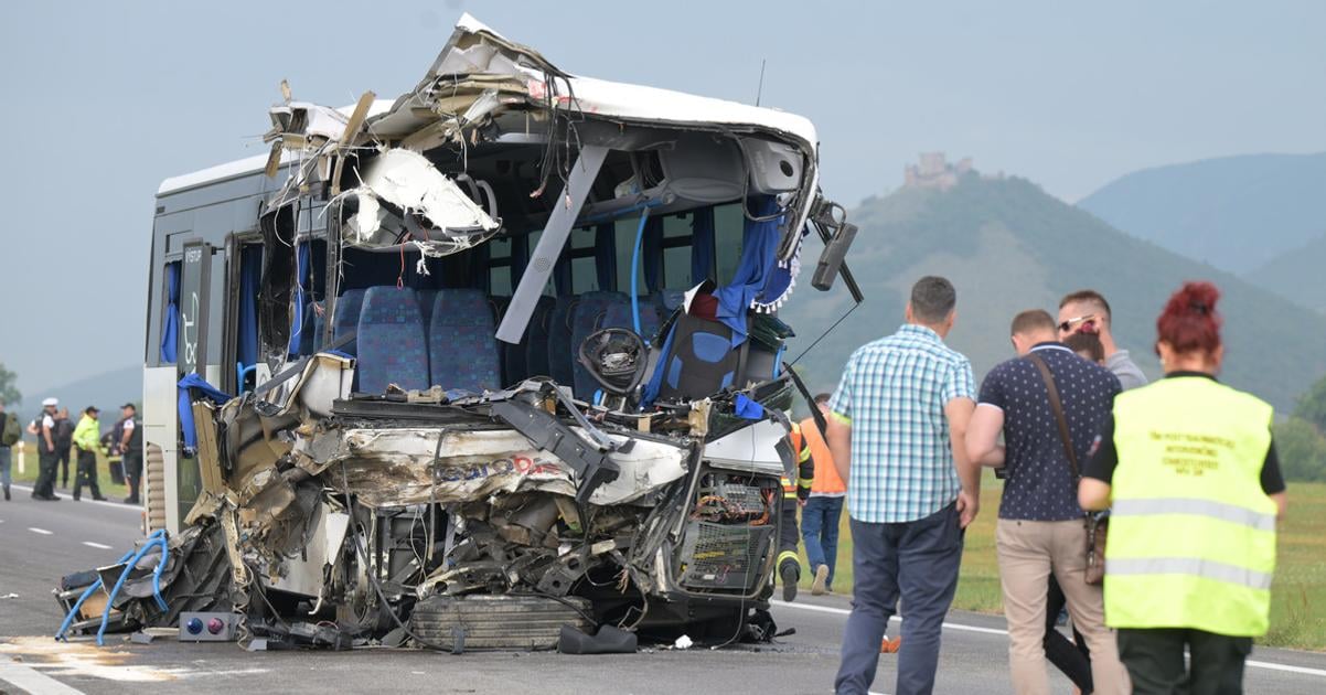 Bus driver killed, dozens injured in Slovakia crash