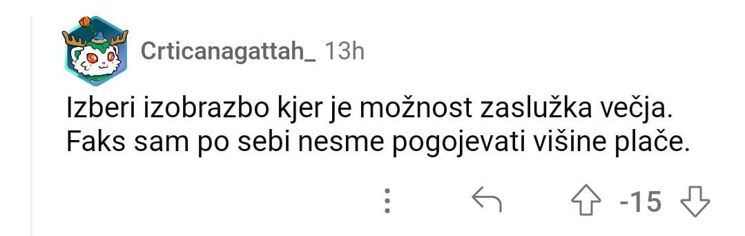 Zakaj ima ta komentar toliko minusov?