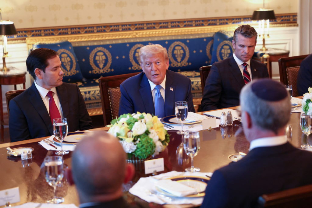 Israeli Prime Minister Benjamin Netanyahu visits the White House in Washington
