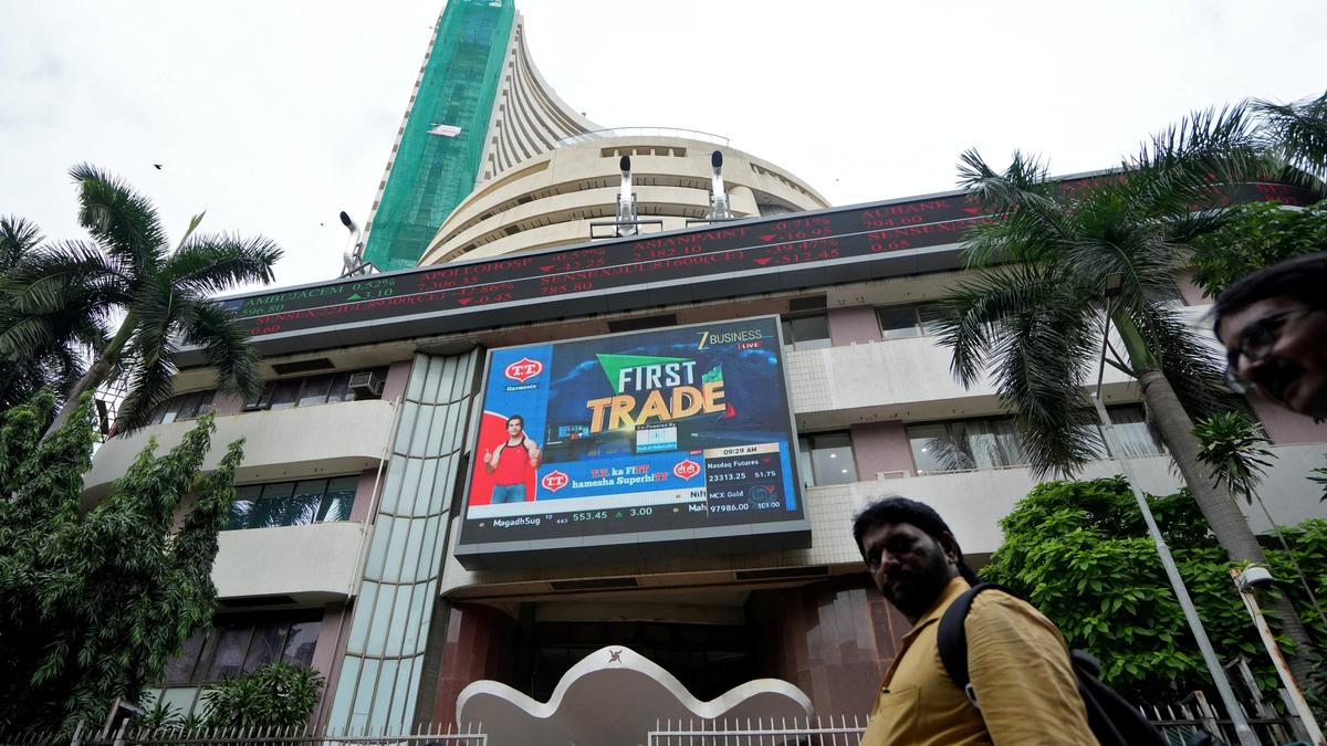 Stock markets decline on relentless foreign fund outflows; Sensex falls 97 points