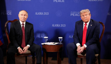 U.S. President Trump meets with Russian President Putin in Alaska