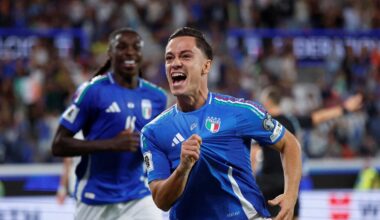 Italy thrashes Estonia 5-0 with late surge in Gattuso debut