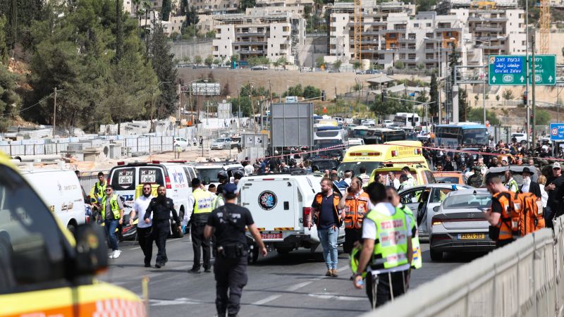 At least 6 killed in shooting attack at Jerusalem bus stop, Israeli officials say