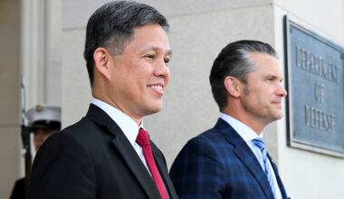 War Secretary Pete Hegseth meets with Singapore’s defense minister