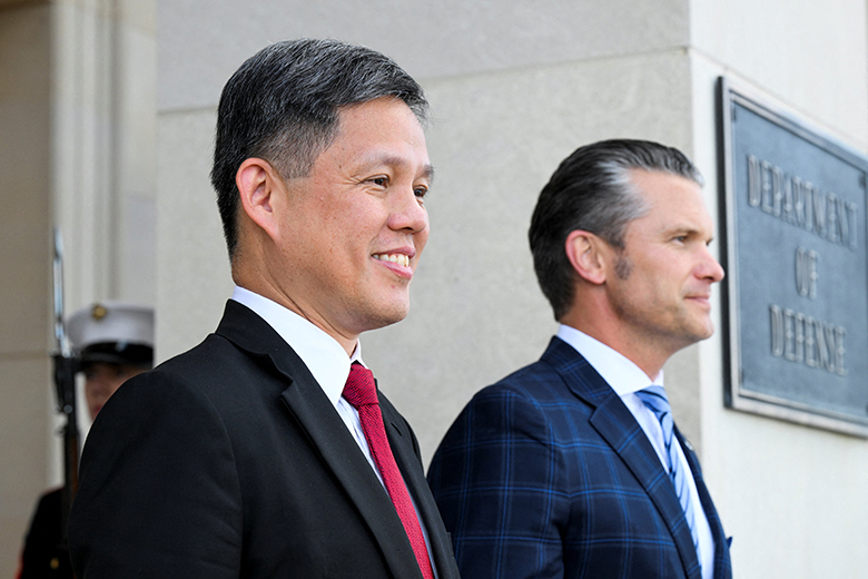 War Secretary Pete Hegseth meets with Singapore’s defense minister