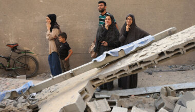 Gazans flee Israeli bombardment as Rubio meets Netanyahu in Jerusalem