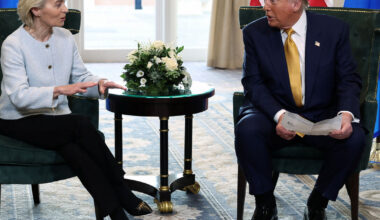EU's von der Leyen, Trump discuss new steps to increase economic pressure on Russia