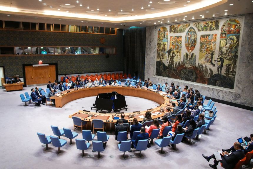 The United Nations Security Council pictured after a vote on a resolution that would have permanently lifted UN sanctions on Iran, in New York City, September 19, 2025.