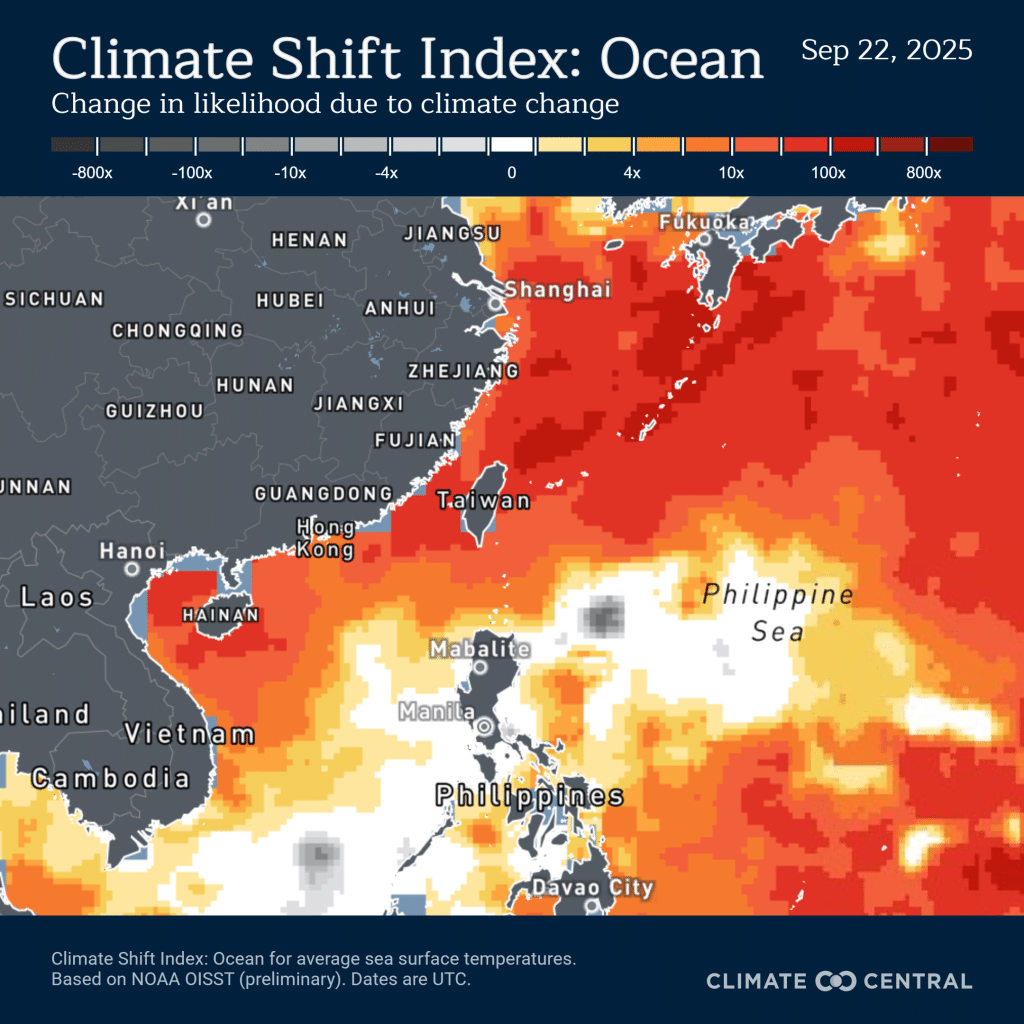 Super Typhoon Ragasa intensified atop exceptionally warm sea surface temperatures.
