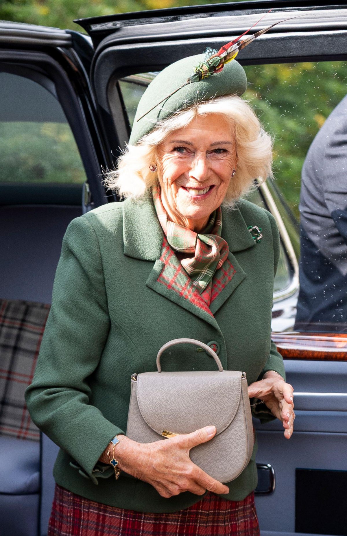 King Charles III and Queen Camilla attend a Sunday church service at Crathie Kirk near Balmoral on September 7, 2025 (Aaron Chown/PA Images/Alamy)