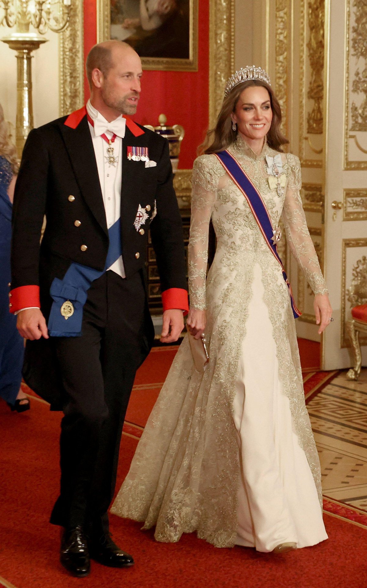 The Prince and Princess of Wales attend a state banquet at Windsor Castle on September 17, 2025 (Phil Noble/PA Images/Alamy)