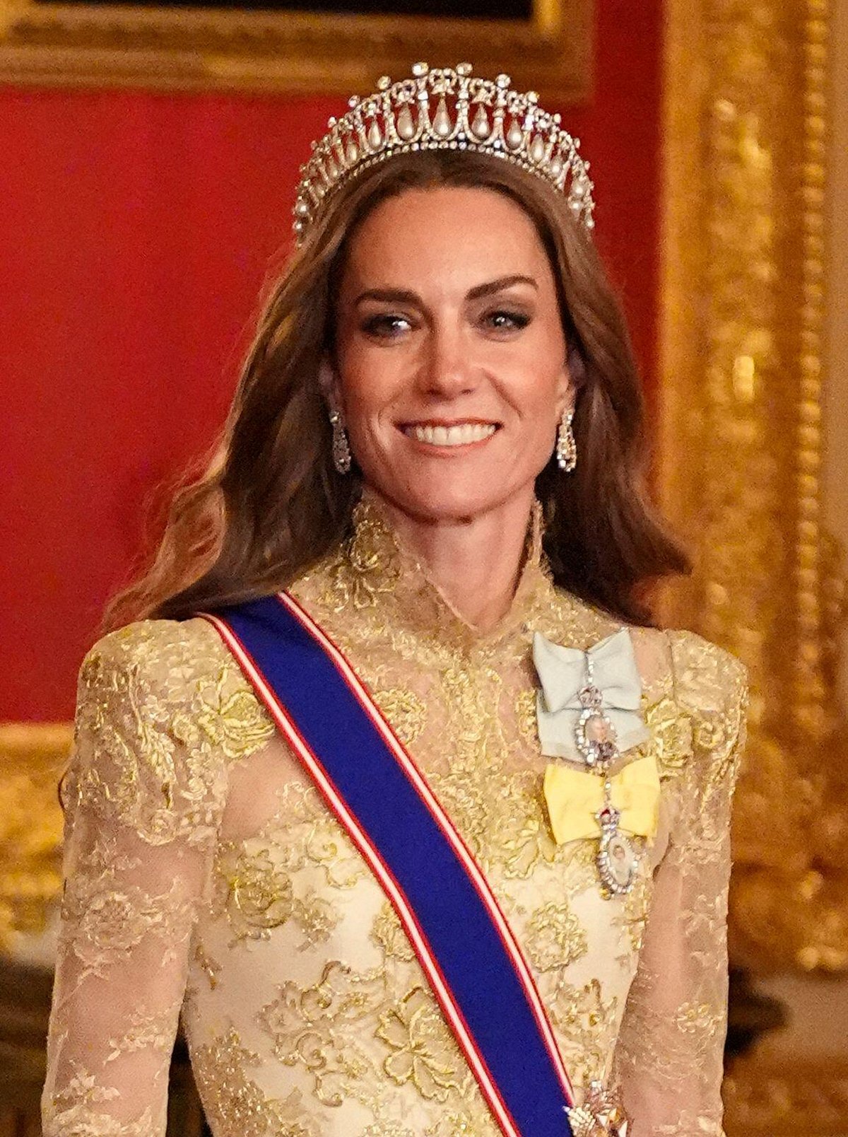 The Princess of Wales attend a state banquet at Windsor Castle on September 17, 2025 (Aaron Chown/PA Images/Alamy)