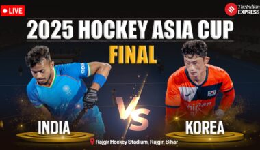 India vs Korea Live, 2025 Hockey Asia Cup final: Follow the latest updates from Rajgir today.