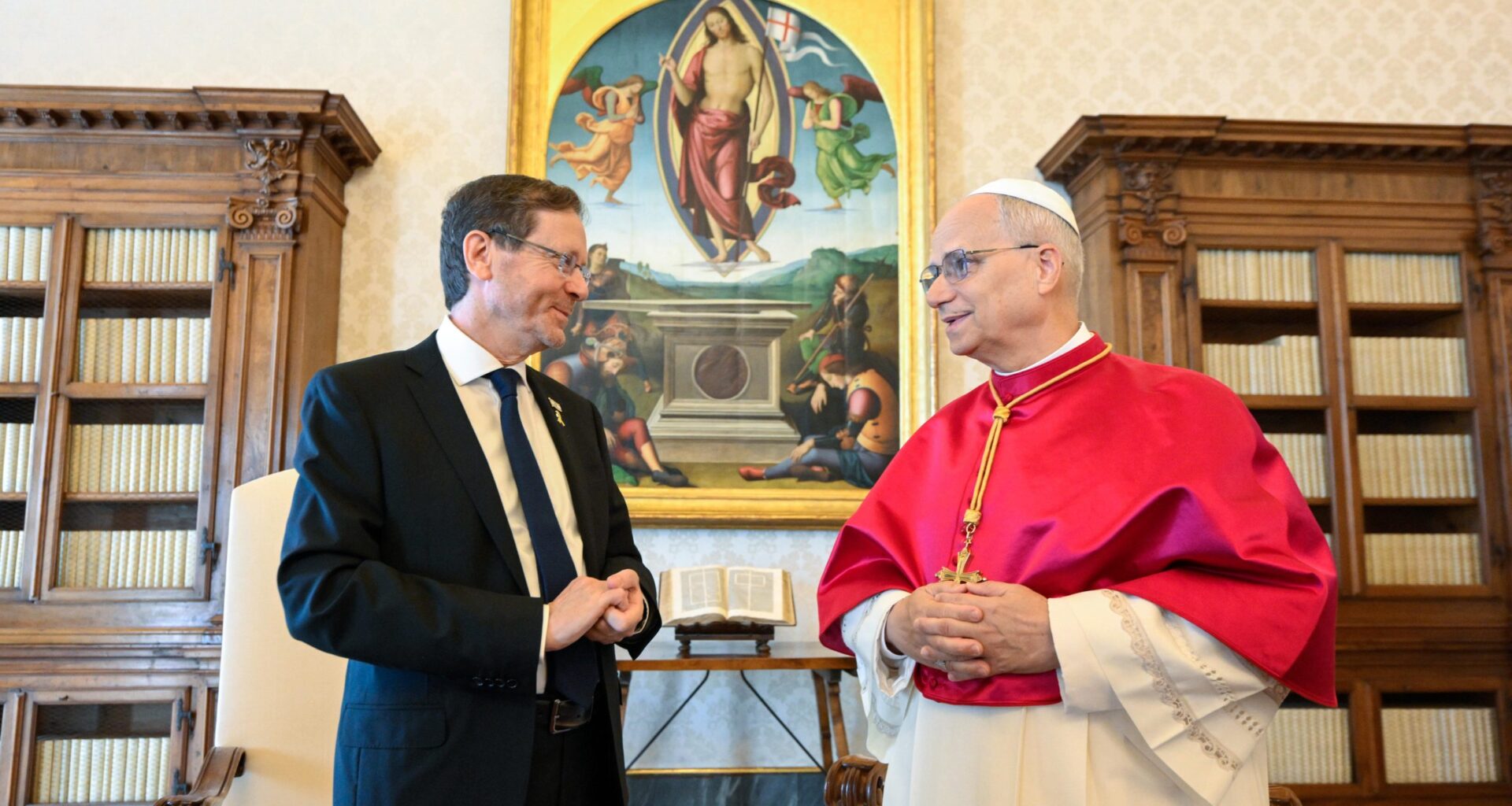 Pope Leo and Israel’s president discuss ‘tragic situation in Gaza’ in private audience
