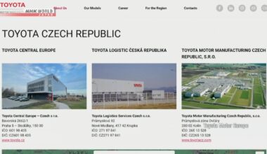 Toyota planning to make EVs at own plant in Czech Republic